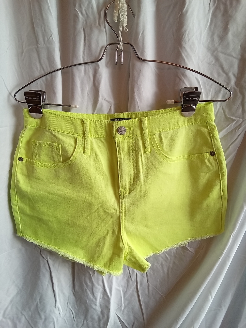 wild fable Neon Yellow High-Rise Jean Shorts 6‎